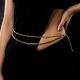 Handcrafted 18K Gold Plated Double Waist Chain